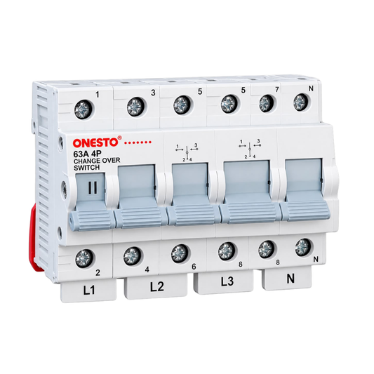 Whitehouse Lighting And Electrical Onesto 63A 4 Pole Change Over Switch  Onesto