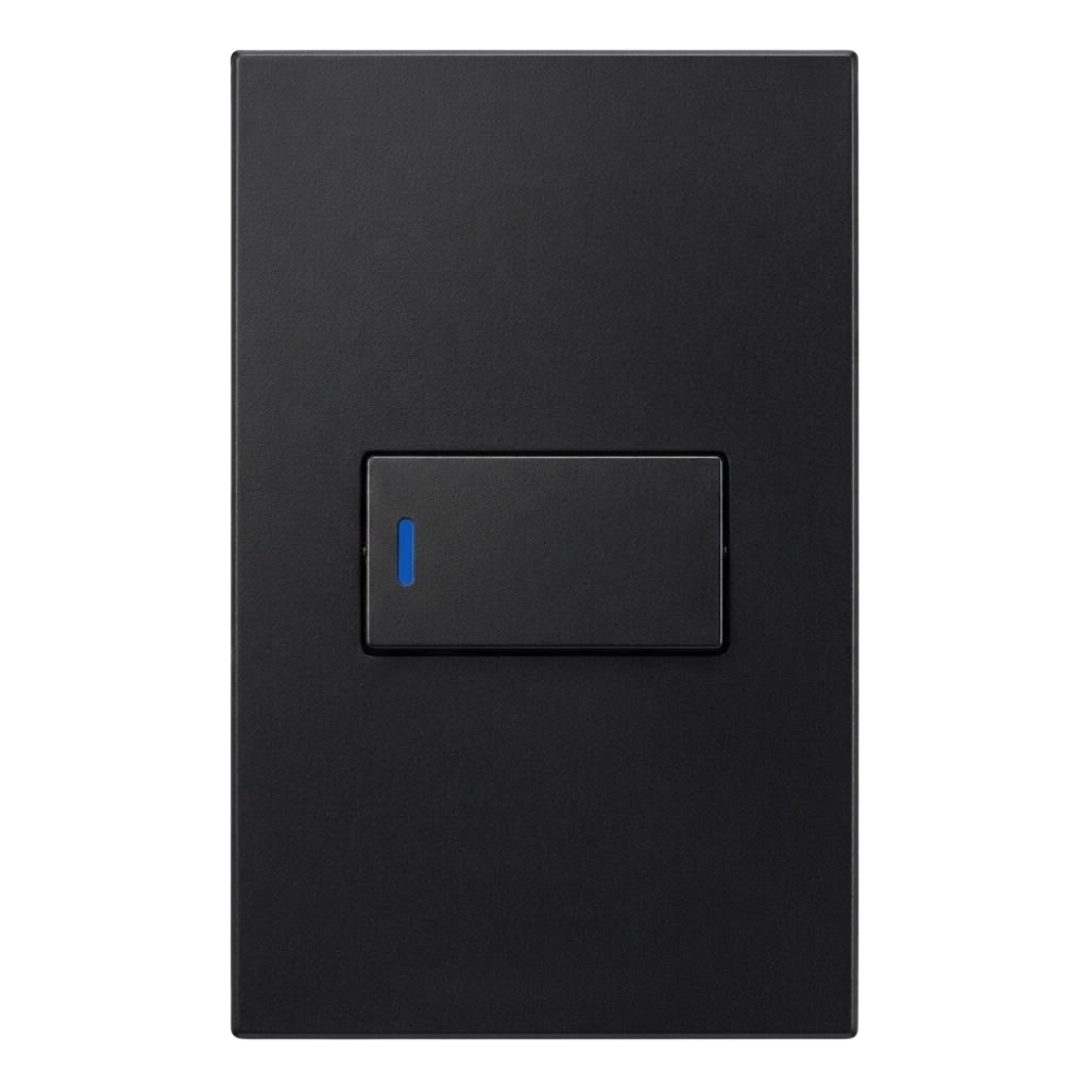 Whitehouse Lighting And Electrical Horizon Black 4x2 1 Lever 1 Way Switch  Horizon
