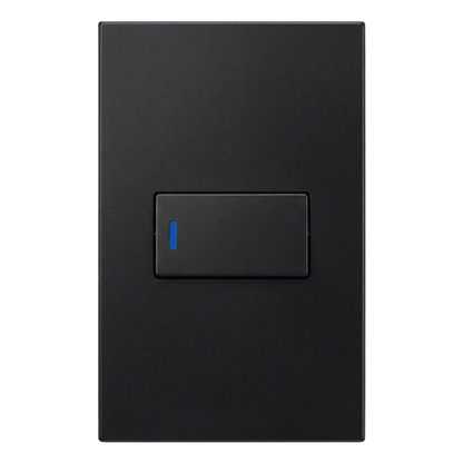 Whitehouse Lighting And Electrical Horizon Black 4x2 1 Lever 1 Way Switch  Horizon