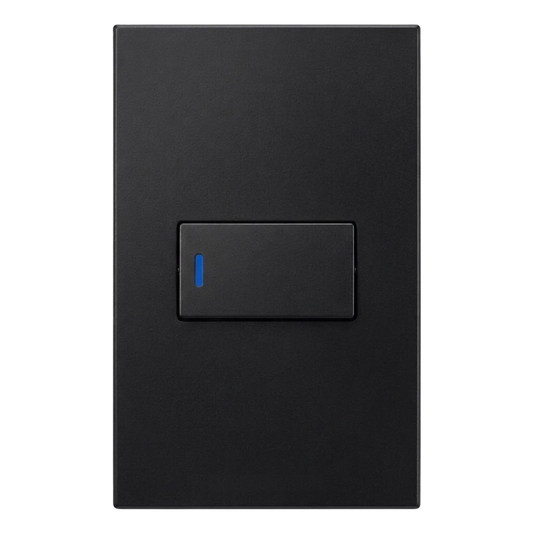 Whitehouse Lighting And Electrical Horizon Black 4x2 1 Lever 1 Way Switch  Horizon