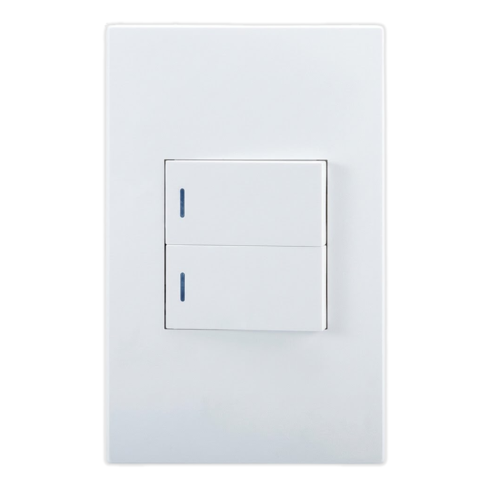 Whitehouse Lighting And Electrical Horizon White 4x2 2 Lever 1 Way Switch  Horizon