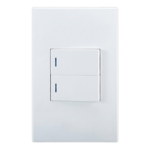 Horizon Modern RES49 2-Lever 1-Way Switch – White