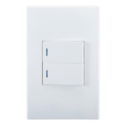 Whitehouse Lighting And Electrical Horizon White 4x2 2 Lever 1 Way Switch  Horizon