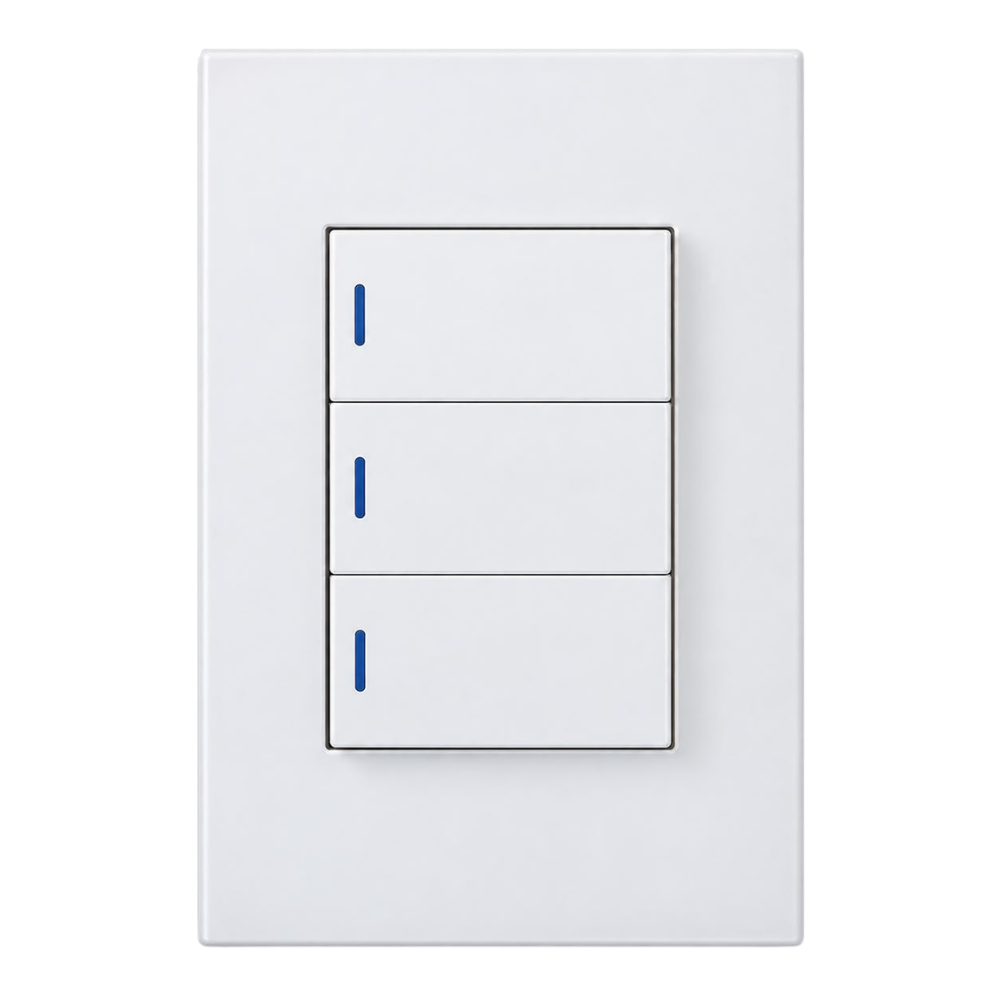 Whitehouse Lighting And Electrical Horizon White 4x2 3 Lever 1 Way Switch  Horizon