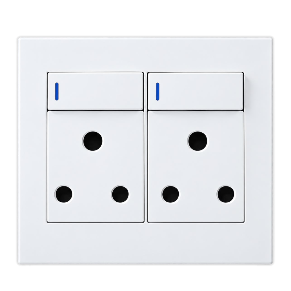 Whitehouse Lighting And Electrical Horizon White 4x4 Double Socket  Horizon