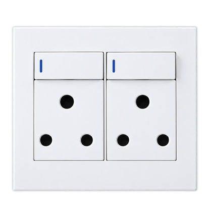 Whitehouse Lighting And Electrical Horizon White 4x4 Double Socket  Horizon