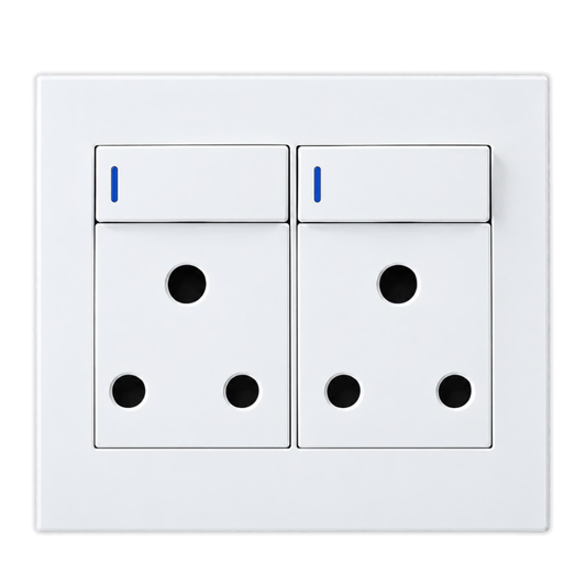 Whitehouse Lighting And Electrical Horizon White 4x4 Double Socket  Horizon