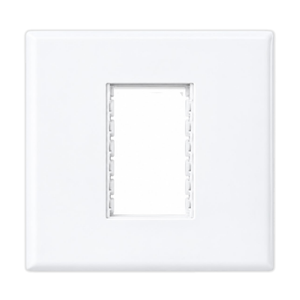 Horizon White Modern Single Grid Socket