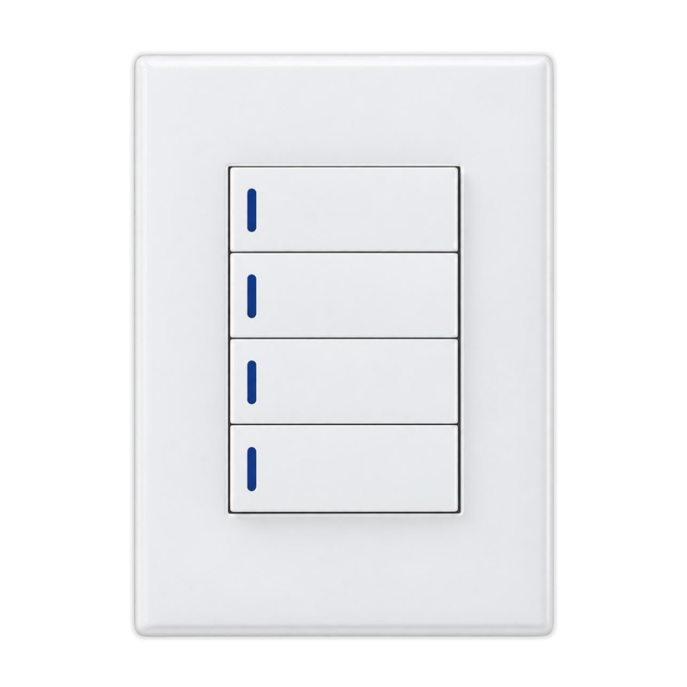Whitehouse Lighting And Electrical Horizon White 4 Lever 1 Way Switch  Horizon