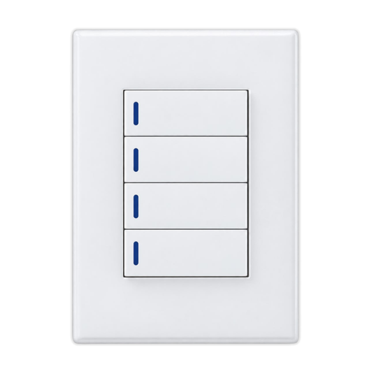 Whitehouse Lighting And Electrical Horizon White 4 Lever 1 Way Switch  Horizon