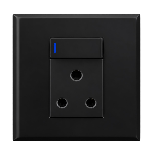 Whitehouse Lighting And Electrical Horizon Black 4x4 16A Single Socket  Horizon