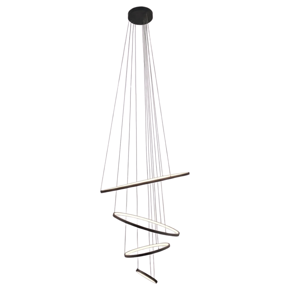 Whitehouse Lighting And Electrical K-Light 58W LED Black Ribbon Pendant  K.Light