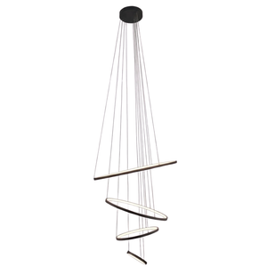 K-Light 58W LED Black Ribbon Pendant