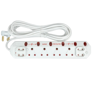 Lear 8-Way Surge Protected Multiplug with 5M Cord
