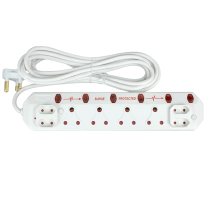 Whitehouse Lighting And Electrical Lear 8-Way Surge Protected Multiplug with 5M Cord  Lear