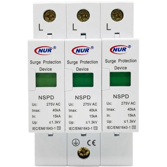 Whitehouse Lighting And Electrical NUR 3 Pole 40kA 275V Surge Arrester  NUR