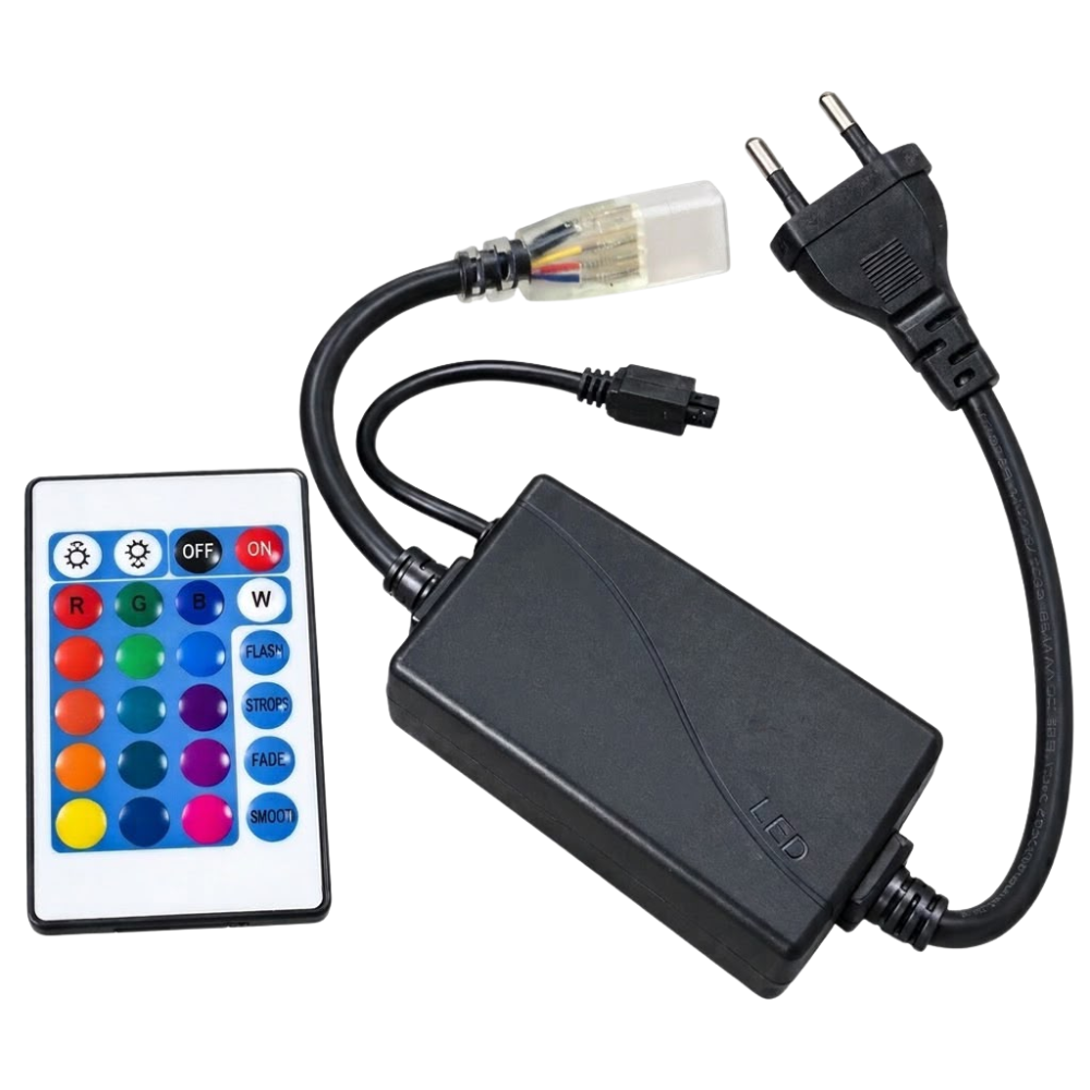 Whitehouse Lighting And Electrical WHL&E 220V RGB LED Strip Light Controller with Remote  Whitehouse Lighting And Electrical