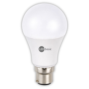 LED Basic E/XLED-A6004 4B6 A60 4W B22 6000K Opal LED Bulb