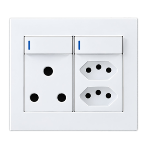 Horizon White Single RSA Socket + 2 Euro Sockets