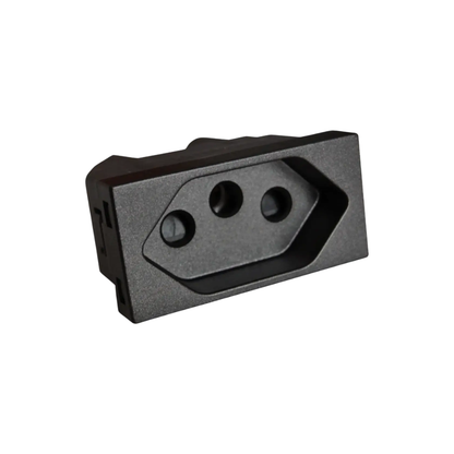 Onesto Matrix Single Euro Black Socket product image on white background