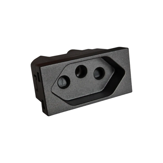 Onesto Matrix Single Euro Black Socket product image on white background