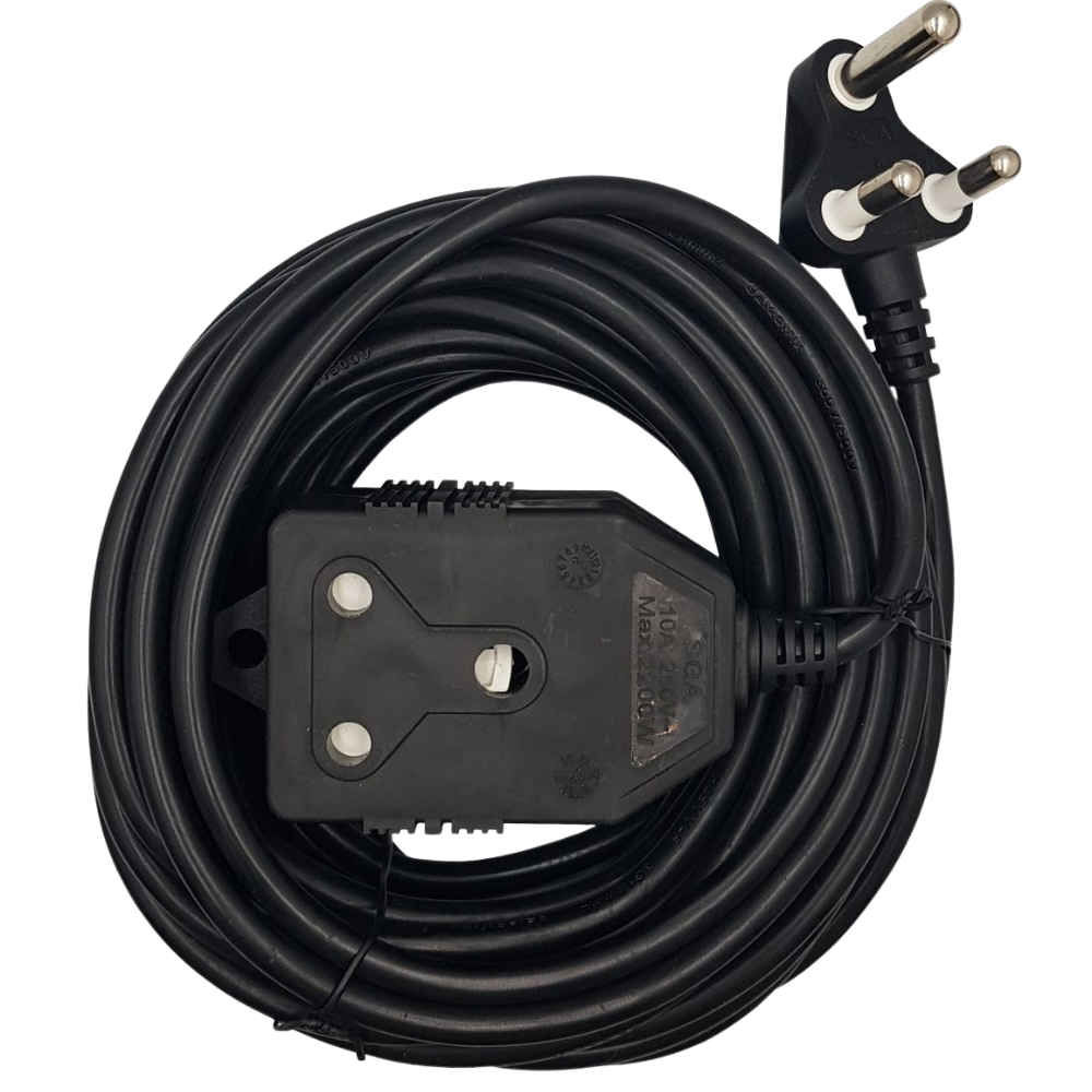WHL&E Maxpower 1mm x 20m Black Extension Cord product image on white background