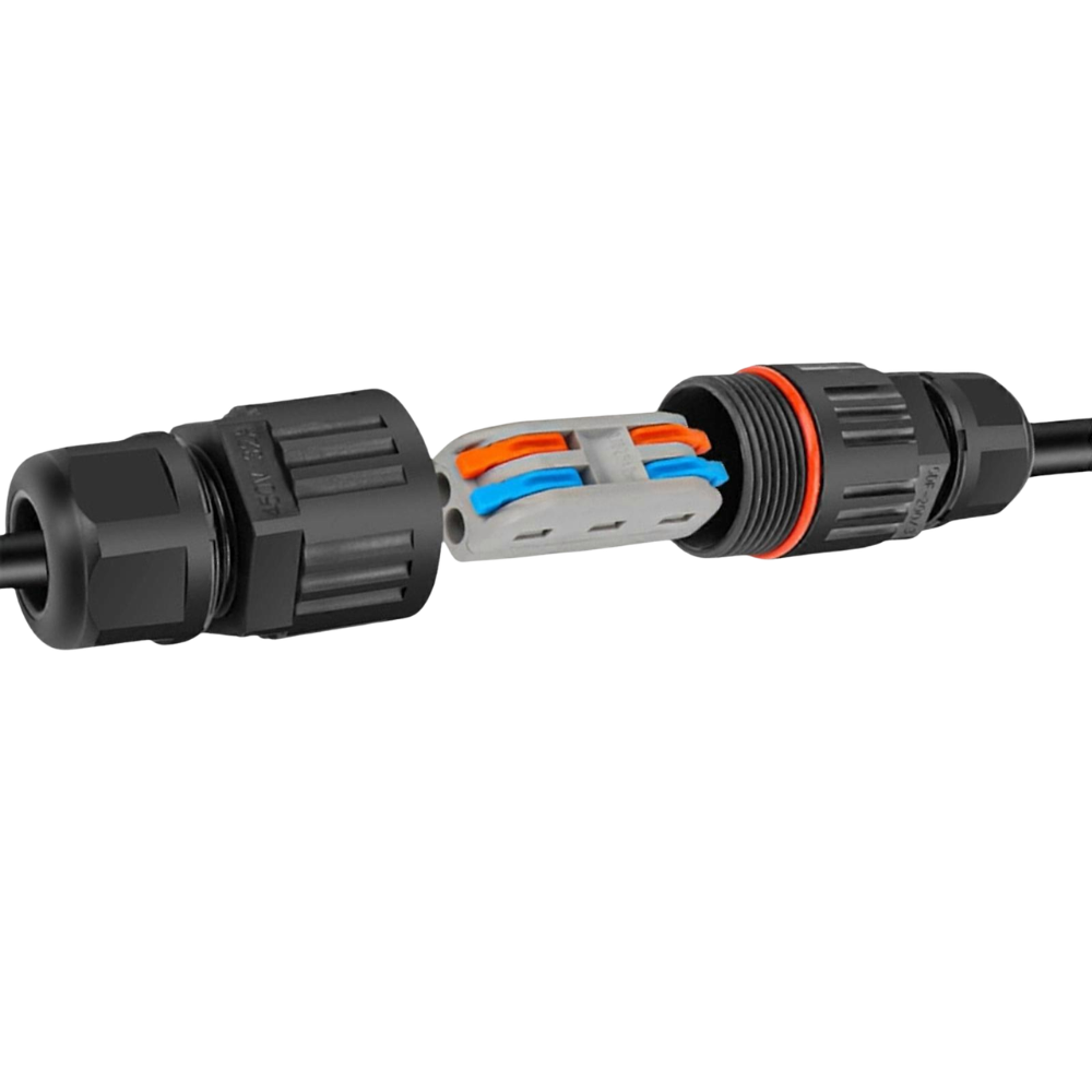 Whitehouse Lighting And Electrical WHL&E IP68 2 Pole Cable Connector + Wago Connector  Whitehouse Lighting And Electrical