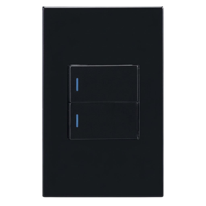 Horizon Modern RES50 2-Lever 1-Way Switch – Black