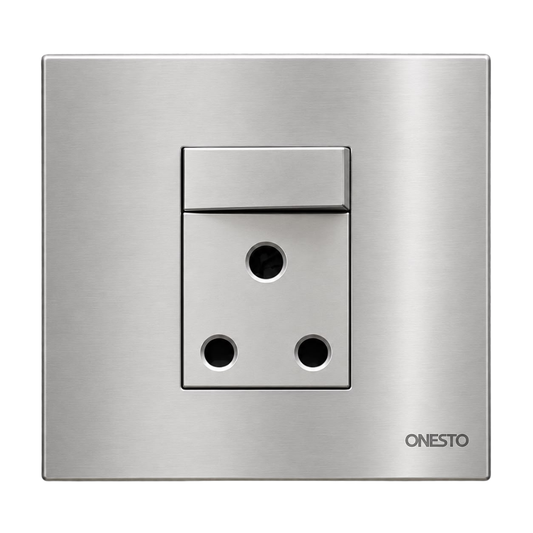 Whitehouse Lighting And Electrical Onesto Matrix 4x4 Single Titanium Socket  Onesto