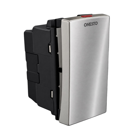 Whitehouse Lighting And Electrical Onesto 1 Lever 1 Way Titanium Switch Module  Onesto