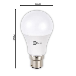 LED Basic BA-A55B22D A60 6W B22 6000K LED Bulb