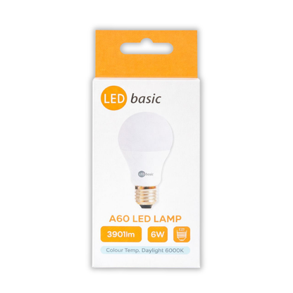 Whitehouse Lighting And Electrical LED Basic 6W A60 Bulb E27  LED Basic