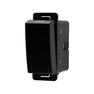 Onesto 1 Lever 1 Way Black Switch Module