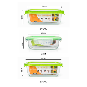 Harrys Homeware 5 Piece Glass Food Storage Container Set
