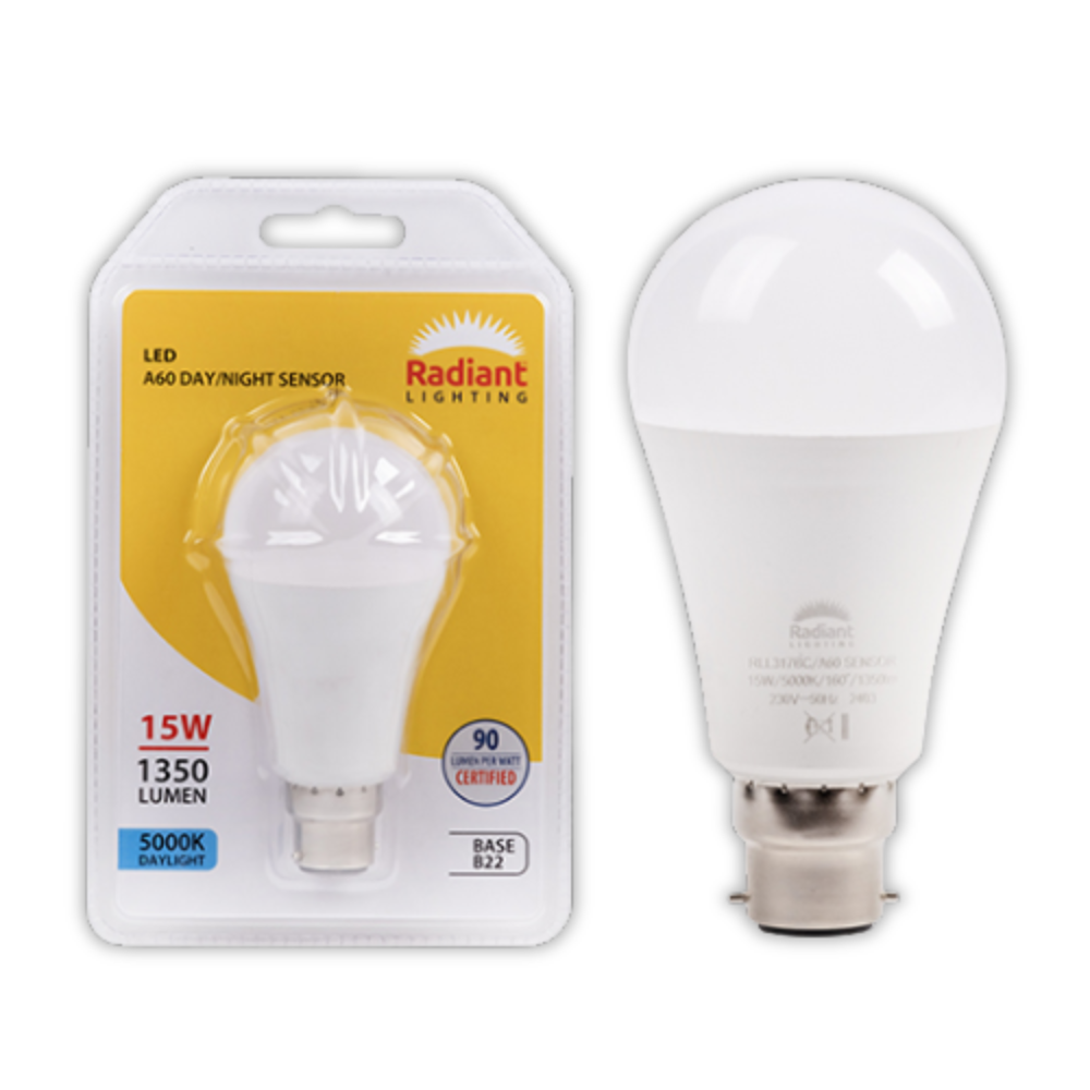 Whitehouse Lighting And Electrical Radiant 15W B22 A60 Day And Night Bulb 5000K  Radiant