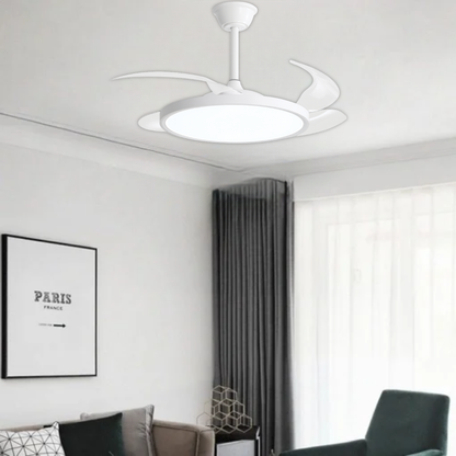 Whitehouse Lighting And Electrical Brightstar FCF105 White Retractable Fan Light  Brightstar