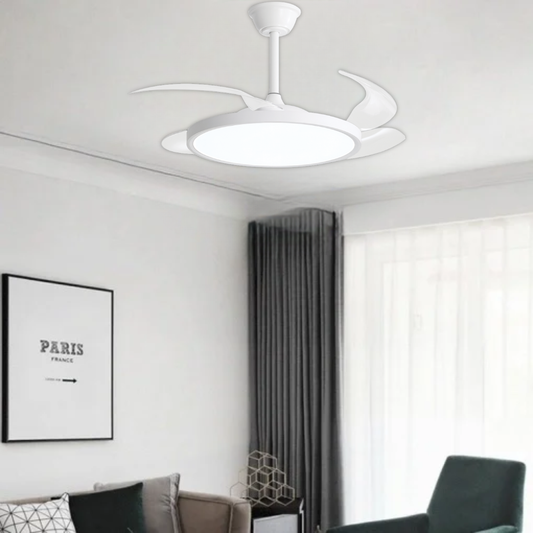 Whitehouse Lighting And Electrical Brightstar FCF105 White Retractable Fan Light  Brightstar