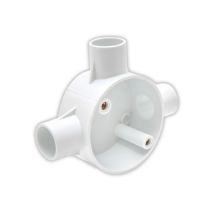WHL&E 20mm 3 Way PVC Side Entry Box