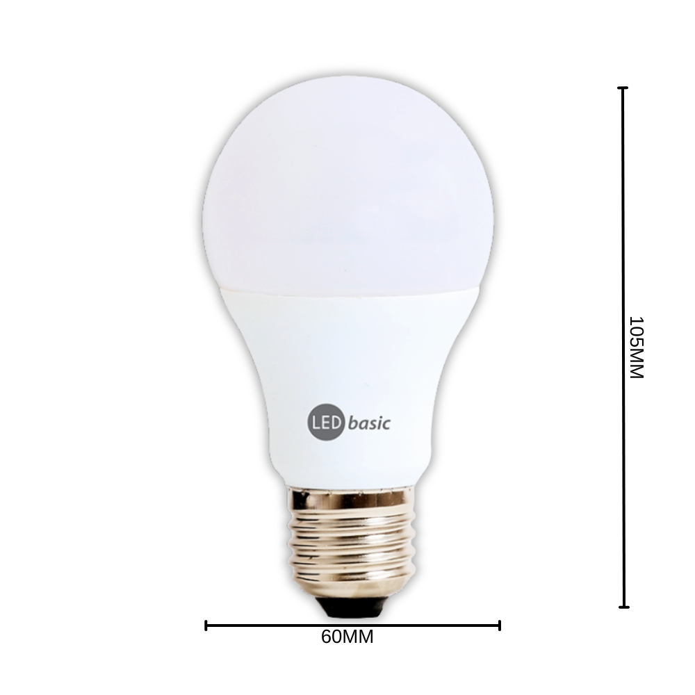 Whitehouse Lighting And Electrical LED Basic A60 E27 7W Opal Bulb 6000K  LED Basic