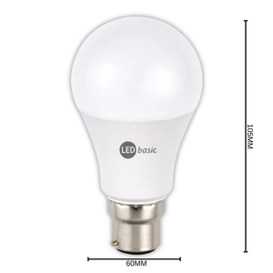 LED Basic A60 7W B22 6000K 735lm Opal LED Bulb