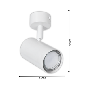 Brightstar S177/1 Metal Matt White Spotlight