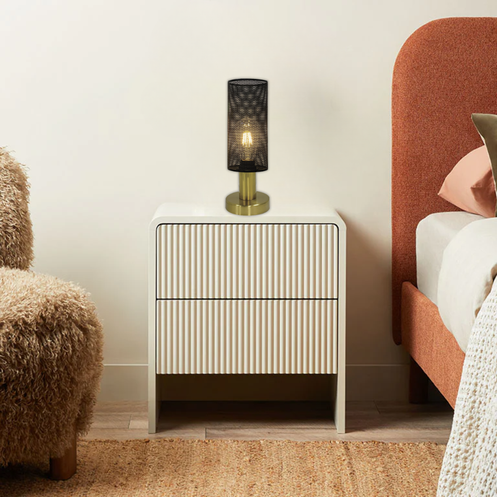Whitehouse Lighting And Electrical Brightstar TL704 Black And Gold Table Lamp  Brightstar