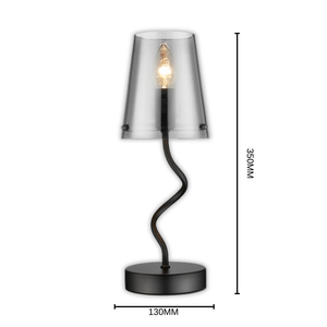 Brightstar TL823 Matt Black Table Lamp