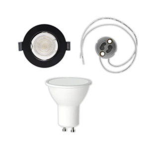 WHL&E WHLE-3P 3 Piece Black Downlight Fitting Kit