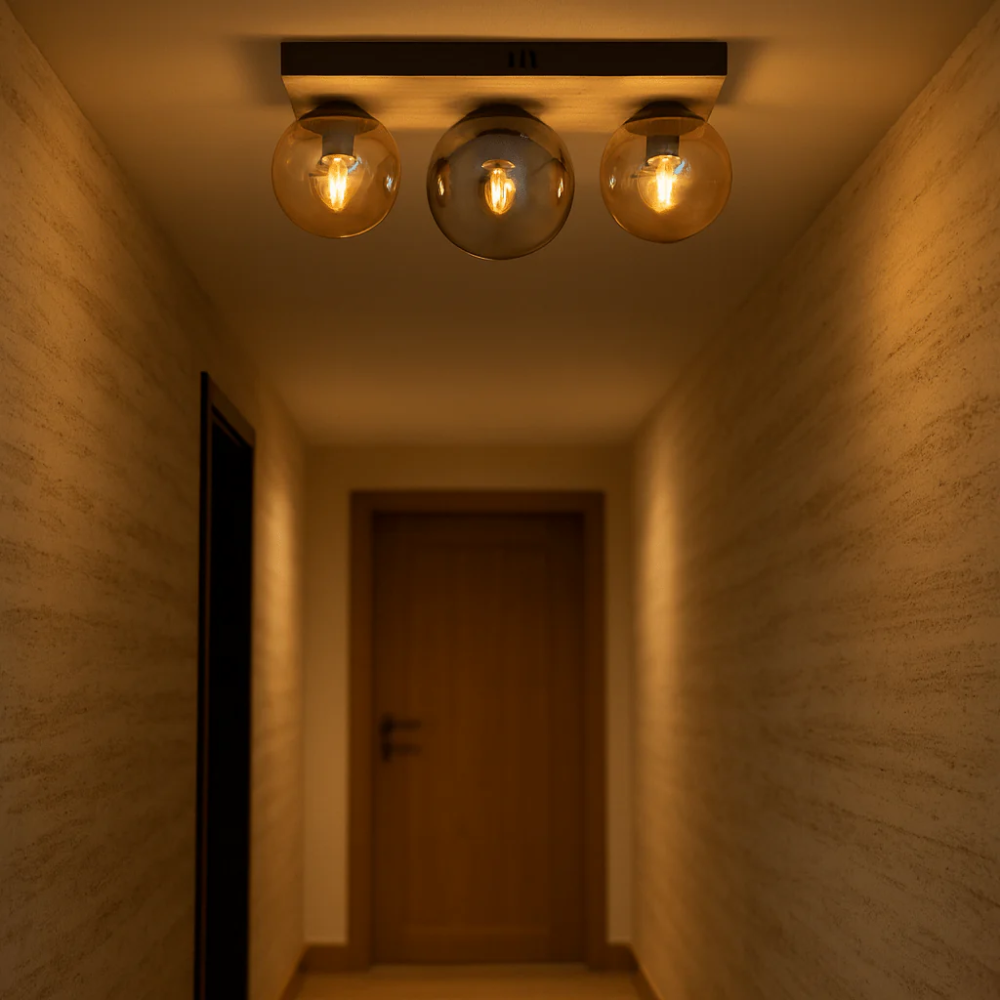 Whitehouse Lighting And Electrical Brightstar CF517 Black And Amber  Brightstar