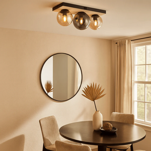 Brightstar CF517 Black And Amber Ceiling Light