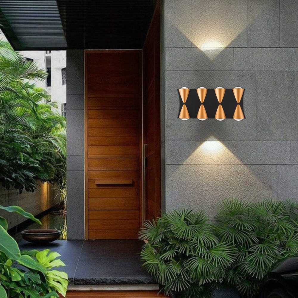 Whitehouse Lighting And Electrical Brightstar L556 Black And Gold Outdoor Light  Brightstar