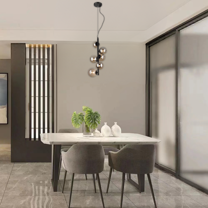 Whitehouse Lighting And Electrical Brightstar PEN470/6 Matt Black Pendant Light  Brightstar