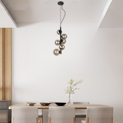 Whitehouse Lighting And Electrical Brightstar PEN470/6 Matt Black Pendant Light  Brightstar