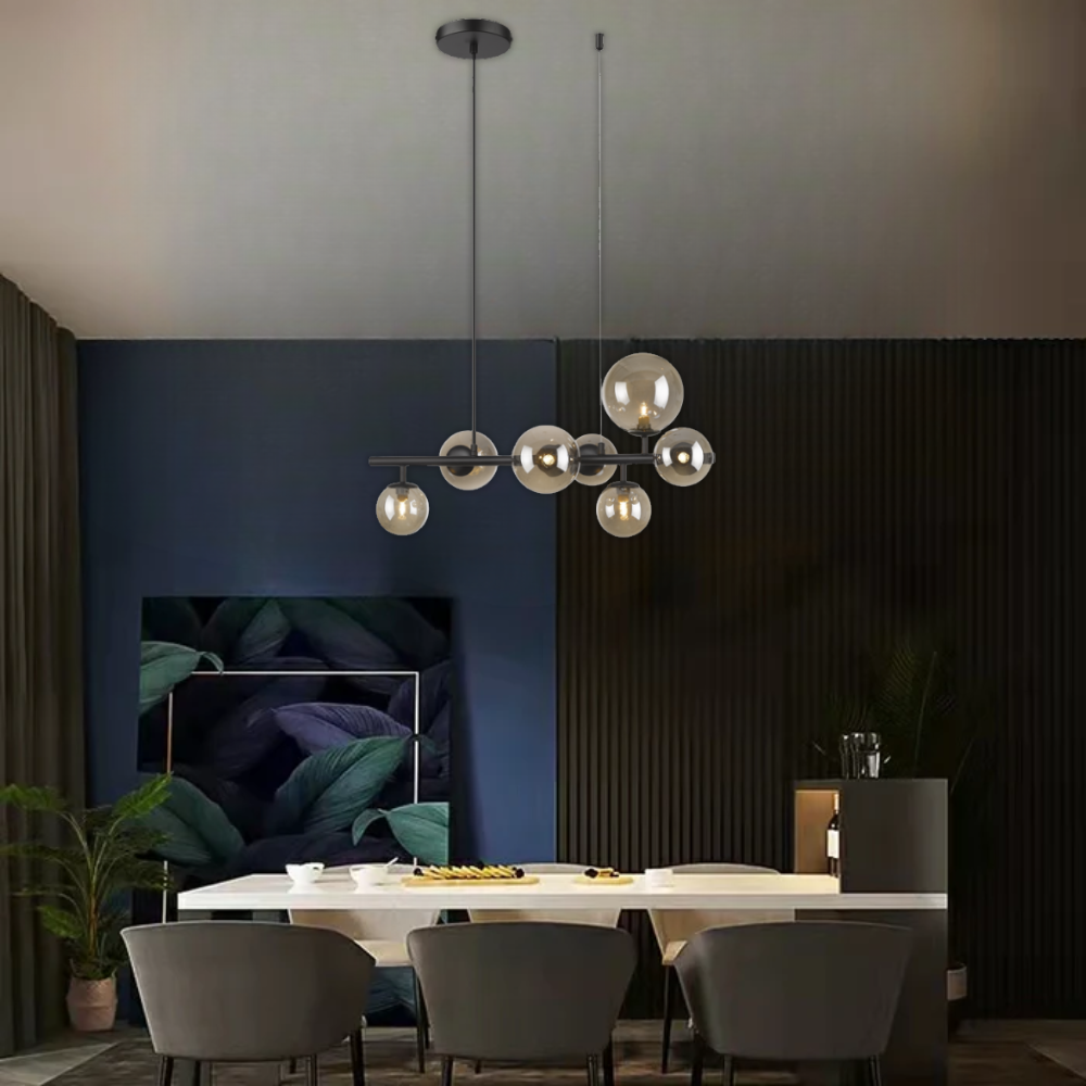 Whitehouse Lighting And Electrical Brightstar PEN471/7 Matt Black Pendant Light  Brightstar